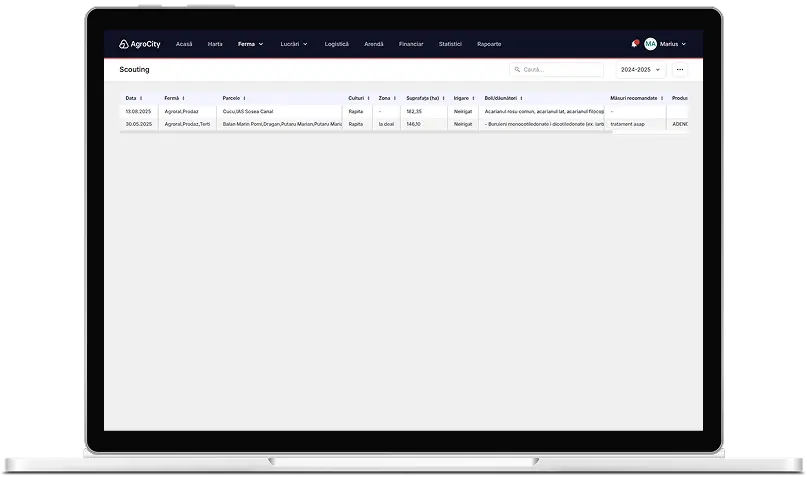 Integrare cu AgroCity