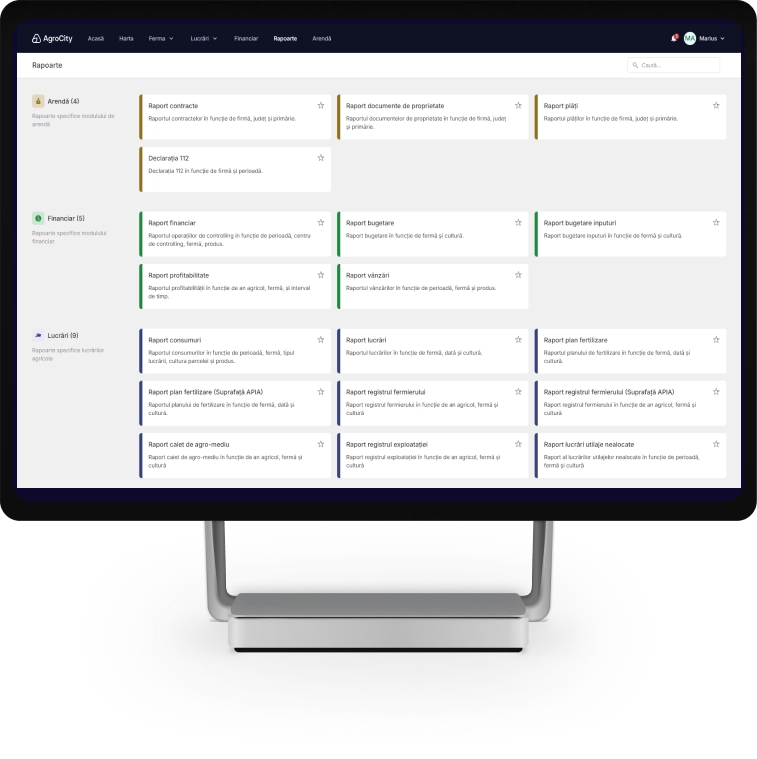 Prezentare modul Rapoarte